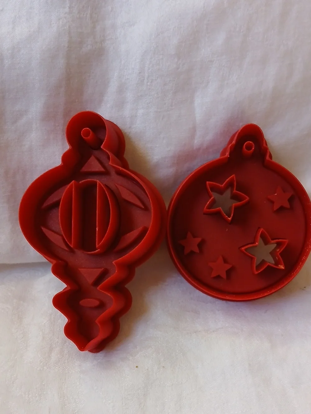 Williams Sonoma Stained Glass Cookie Cutters Christmas Ornaments Set Of 4